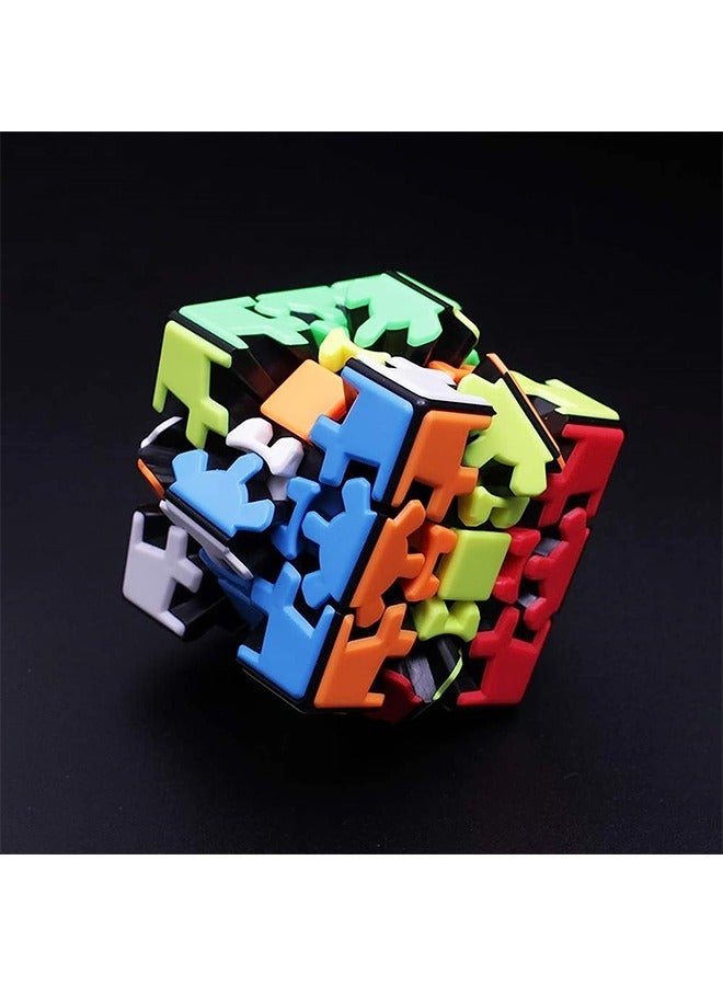 مكعب تروس 3x3، مكعب روبيك متين بهيكل تروس ثلاثي الأبعاد، مكعب سحري ثلاثي الأبعاد، ألغاز وألعاب ألغاز، مناسب لتنمية الدماغ، للأطفال والكبار - Image 5